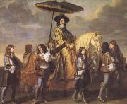 LE BRUN, Charles Chancellor Seguier at the Entry of Louis XIV into Paris in 1660 (mk08) France oil painting artist